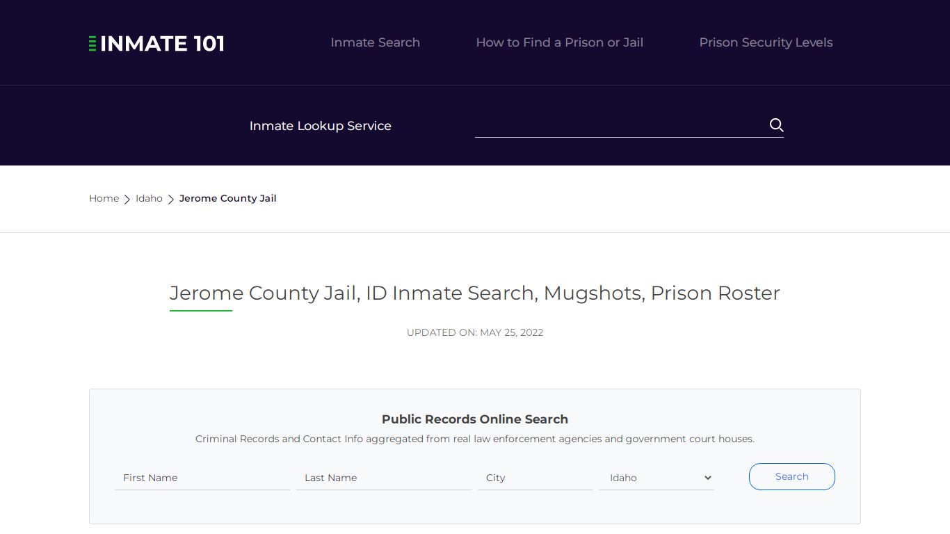 Jerome County Jail, ID Inmate Search, Mugshots, Prison Roster